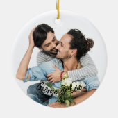 Rainbow we wish you a merry christmas LGBT Keramik Ornament (Hinten)