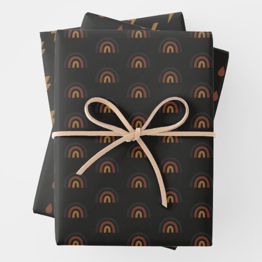 Rainbow Weather Wrapping Paper  Geschenkpapier Set (Beispiel)