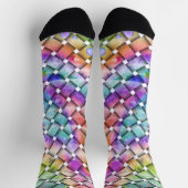 RAINBOW WEAVE Custom Nachhaltig Premium Crew Socke (Oben)