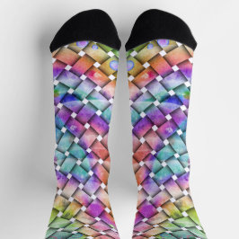 RAINBOW WEAVE Custom Nachhaltig Premium Crew Socke