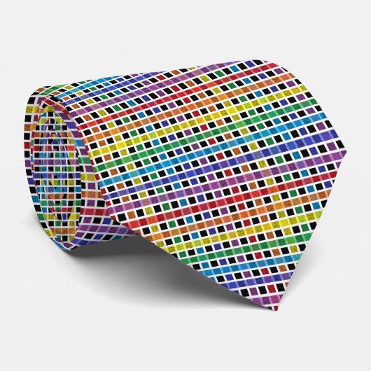 Rainbow Weave Krawatte (Gerollt)