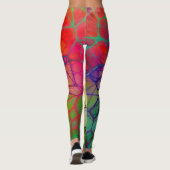 Rainbow-Web Abstrakt Leggings (Rückseite)
