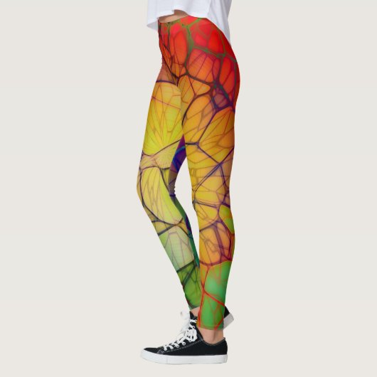 Rainbow-Web Abstrakt Leggings (Links)