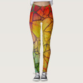 Rainbow-Web Abstrakt Leggings (Vorderseite)