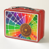 Rainbow Web Metall Brotdose (Rückseite)