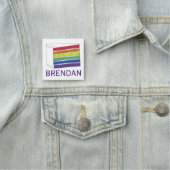 Rainbow Wedding Cake Slice LGBT Gay Pride Namensschild (Beispiel)
