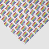 Rainbow Wedding Cake Slice Lila Heart LGBT Gay Seidenpapier (Ausschnitt)