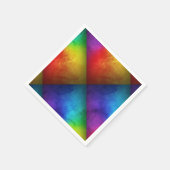 Rainbow Wedding Cocktail Colorful Napkins Serviette (Ecke)