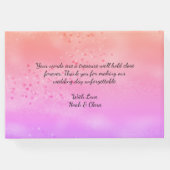 Rainbow Wedding Colorful Liebe Gästebuch (Rückseite)