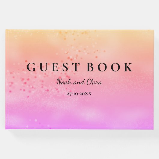 Rainbow Wedding Colorful Liebe Gästebuch (Vorderseite)