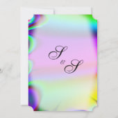 Rainbow Wedding Einladung Gay Interest (Rückseite)