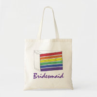 Rainbow Wedding Layer Cake Bridesmaid LGBT Pride