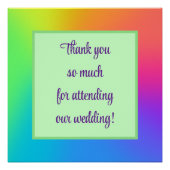 Rainbow Wedding Poster (Vorderseite)