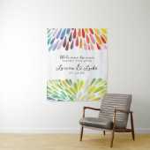 Rainbow Wedding Poster Wandteppich (Beispiel)