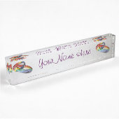 Rainbow Wedding Rings for Marriage Equality Namensplakette
