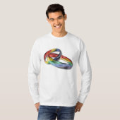 Rainbow Wedding Rings for Marriage Equality T-Shirt (Vorne ganz)