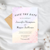 Rainbow Wedding Save the Date Einladung