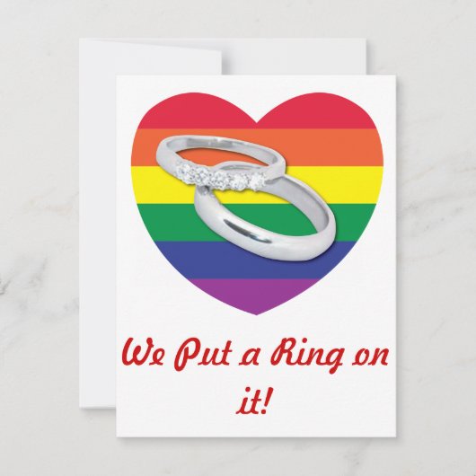 Rainbow Wedding/Save the Date Save The Date (Vorderseite)