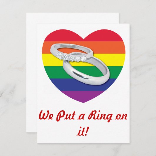 Rainbow Wedding/Save the Date Save The Date (Vorne/Hinten)