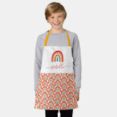 Rainbow Weihnachten bunter niedlicher Spaß persona Schürze (Getragen)