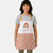 Rainbow Weihnachten bunter niedlicher Spaß persona Schürze (Insitu)