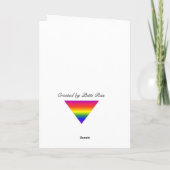 Rainbow Weihnachtsbaum Feiertagskarte (Rückseite)