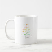 Rainbow-Weihnachtsbaum Kaffeetasse (Links)