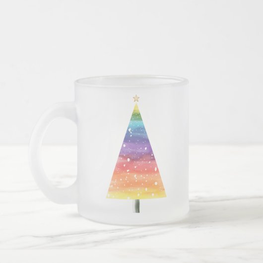 Rainbow-Weihnachtsbaum Mattglastasse (Links)