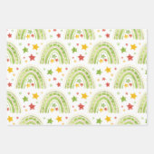 Rainbow Weihnachtsblatt Geschenkpapier Set (Vorderseite 2)