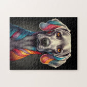 Rainbow Weimaraner Puzzle (Horizontal)