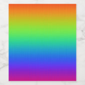 Rainbow Weinetikett (Einzelnes Label)