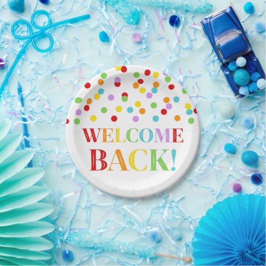 Rainbow Welcome Back Paper Teller (Party)