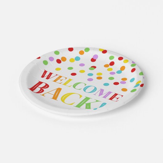 Rainbow Welcome Back Paper Teller (Schrägansicht)