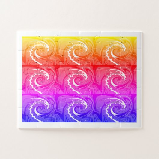 Rainbow-Welle Puzzle (Horizontal)