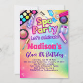 Rainbow Wellness-Center Birthday Party Einladung (Vorderseite)