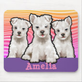 Rainbow Welpen Maus Mat Mousepad (Vorne)