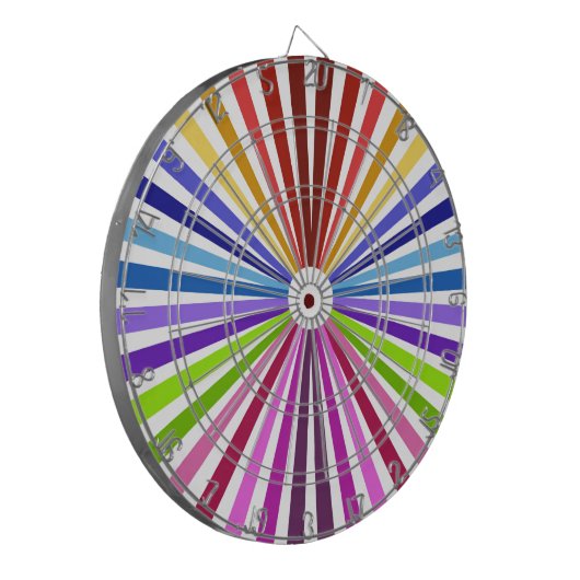 Rainbow Wheel Dartscheibe (Vorderseite Links)