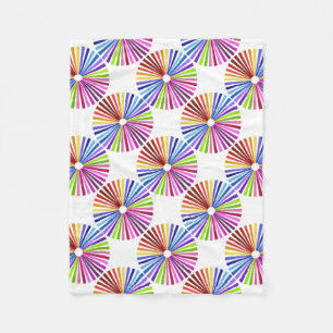 Rainbow Wheel Fleecedecke