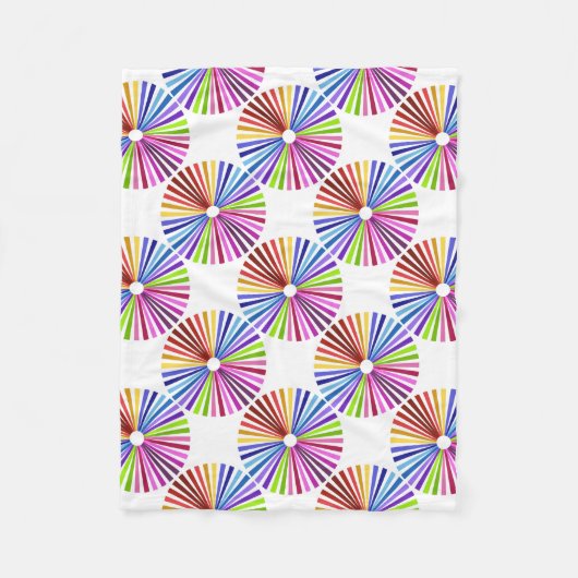 Rainbow Wheel Fleecedecke (Vorderseite)