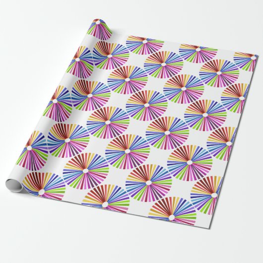 Rainbow Wheel Geschenkpapier (Ungerollt)