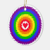 Rainbow Wheel Keramik Ornament (Links)