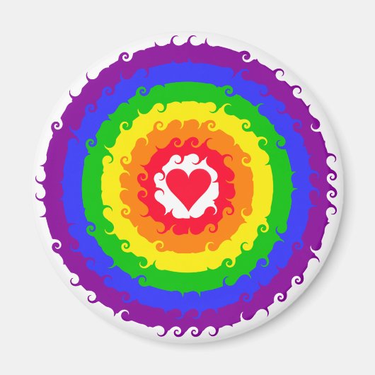 Rainbow Wheel-Magnet Magnet (Vorne)