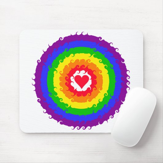 Rainbow Wheel Mousepad (Mit Mouse)