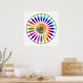 Rainbow Wheel Poster (Küche)