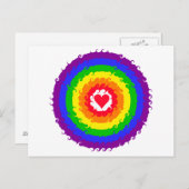 Rainbow Wheel Postkarte (Vorne/Hinten)