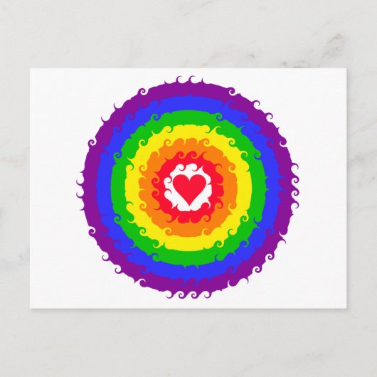 Rainbow Wheel Postkarte (Vorderseite)