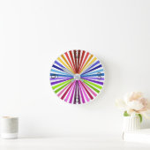 Rainbow Wheel Runde Wanduhr (Zuhause)