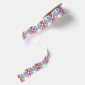 Rainbow Wheel Satinband (Rückseite)