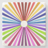 Rainbow Wheel Steinuntersetzer (Vorderseite)