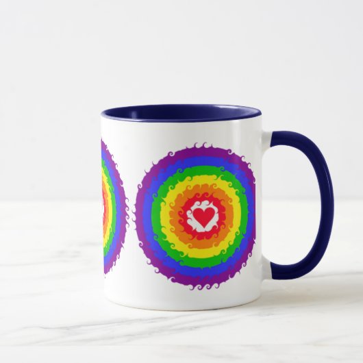 Rainbow Wheel-Tasse Tasse (Rechts)